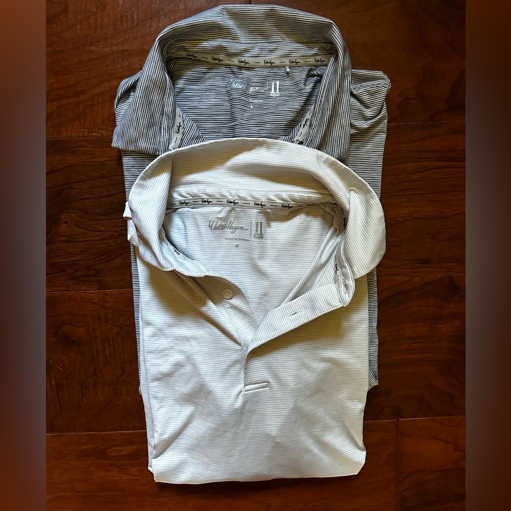 Two Walter Hagen golf polos